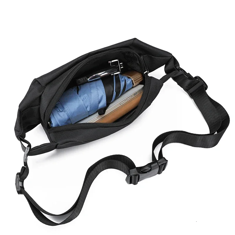 Men Minimalist Outdoor Sports Running Jogging Waist Bag Man Waterproof Fanny Pack Stylish Cross Body Belt Bag Waist Bag for Men