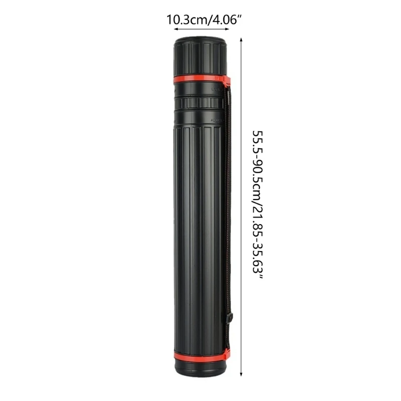 Telescoping Poster Tube Extendable Poster Tube with Strap Telescoping Art Transport for Document Drawing art transport tube