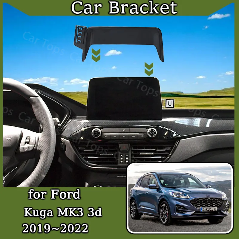Car Screen Mobile Phone Holder for Ford Kuga MK3 3d ~ New MagSafe Magnetic Cellphone Bracket Gravity Stand Accessories