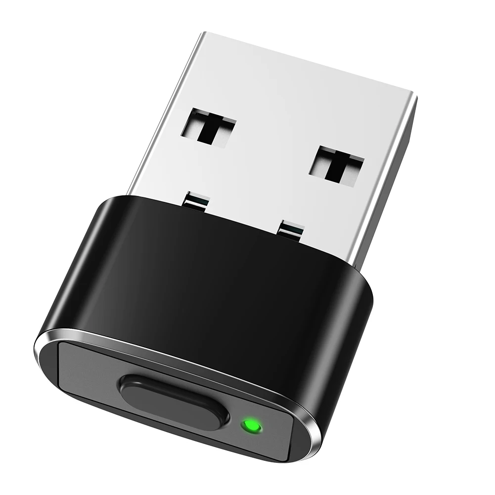 미니 마우스 지글러 ON/OFF 단추 USB 자동 마우스 지글러 무버, 탐지 불가 플러그 앤 플레이, 노트북 데스크탑용 깨우기 유지