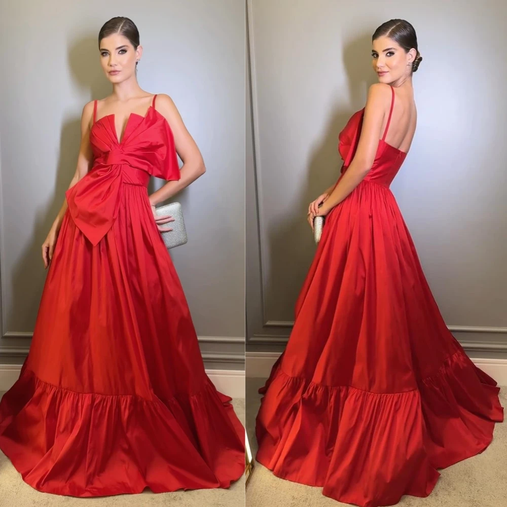 Prom Dress Saudi Arabia Satin Bow Wedding Party Ball Gown Off-the-shoulder Bespoke Occasion Dress Floor Length