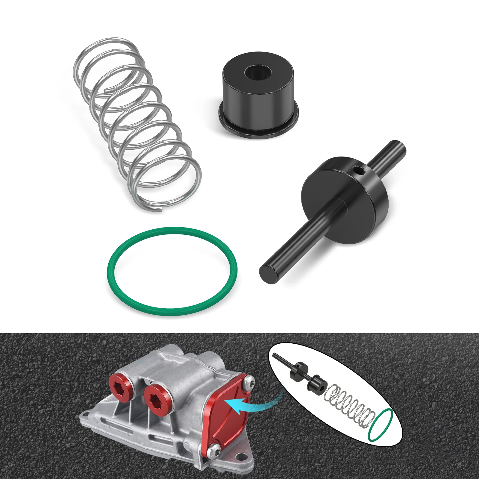 สําหรับ N54 N55 ต่ําอุณหภูมิน้ํามันเทอร์โมสําหรับ BMW F10 F22 F30 E90 E91 E92 E93 E82 E88 E60 F34 F36 F13 F01 F06 X1 E84 Z4 E89 1