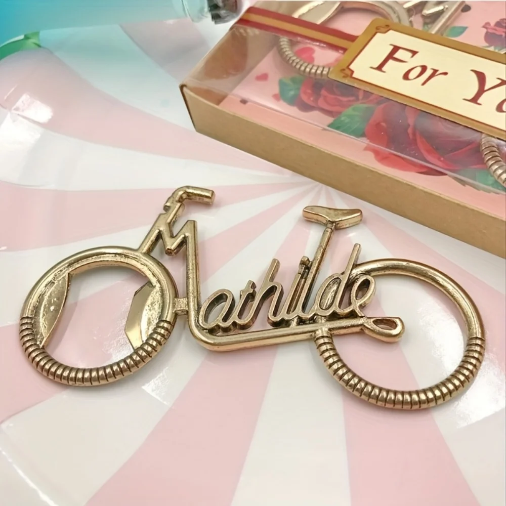 금속 자전거 모양 맥주 병따개 선물 상자 세트, 가정 및 호텔 식기류와 바 용품을 위한 작은 선물, 파티 및 연회를 위한 작은 선물