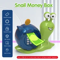 Snail Piggy Bank Cartoon Electronic Money Box Unlocking Password Coin Piggy Bank Safety Saving Money Kid Christmas Toys Gift 2