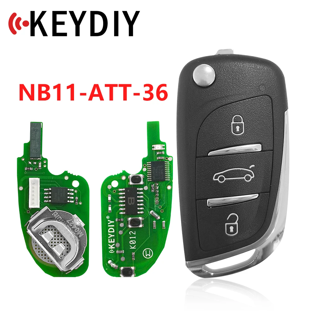 KEYDIY NB Series NB11-ATT-36 3 Button Universal KD Remote Key for URG200/KD900/KD200 Key Programmer car obd2 diagnostic tool cable for ck100 key programmer ck 100 v99 99 46 02 ck100 key programmer auto key programmer main cable