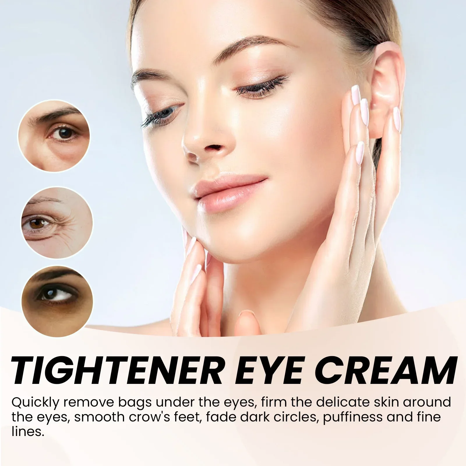 Eelhoe Instant Firming Eye Cream Moisture Replenishment Fade Wrinkles Eye Bags and Dark Circle Tighten Skin Around Eyes 3