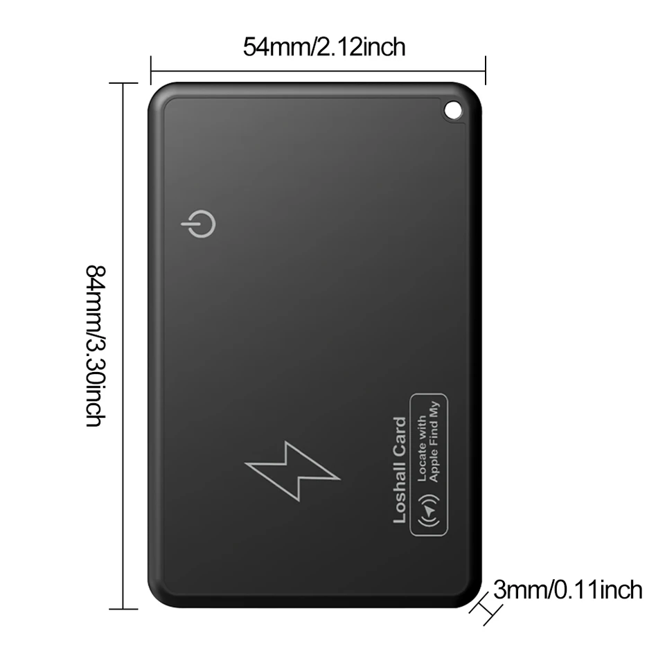 Wireless Charging GPS Wallet Tracker Card