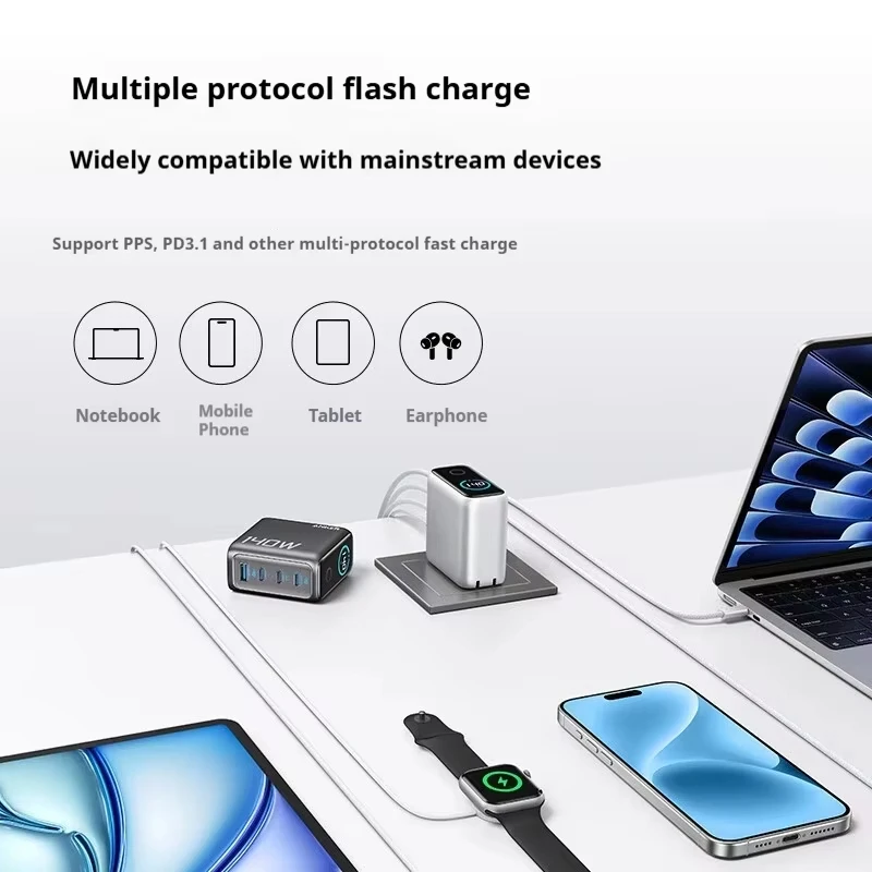 Anker ZOLO 140W GaN 4ポート充電器 PPS対応 ノートパソコン iPhone
