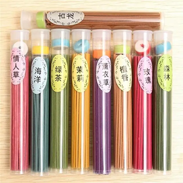 50 Sticks Incense 13.2cm Fragrance Spices Natural Aroma Sandalwood Air Freshener Sandalwood Home Blessing Ceremony Pray Buddha