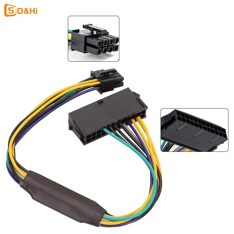 

Для DELL Optiplex 3020 7020 9020 24 Pin к 8pin кабелям, Сменный адаптер питания