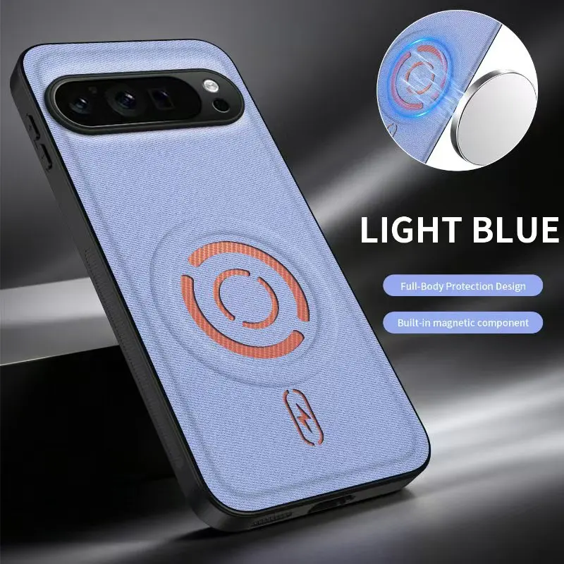 Luxury Technology Fabric Phone Case with Magsafe and Anti-Drop Back Cover