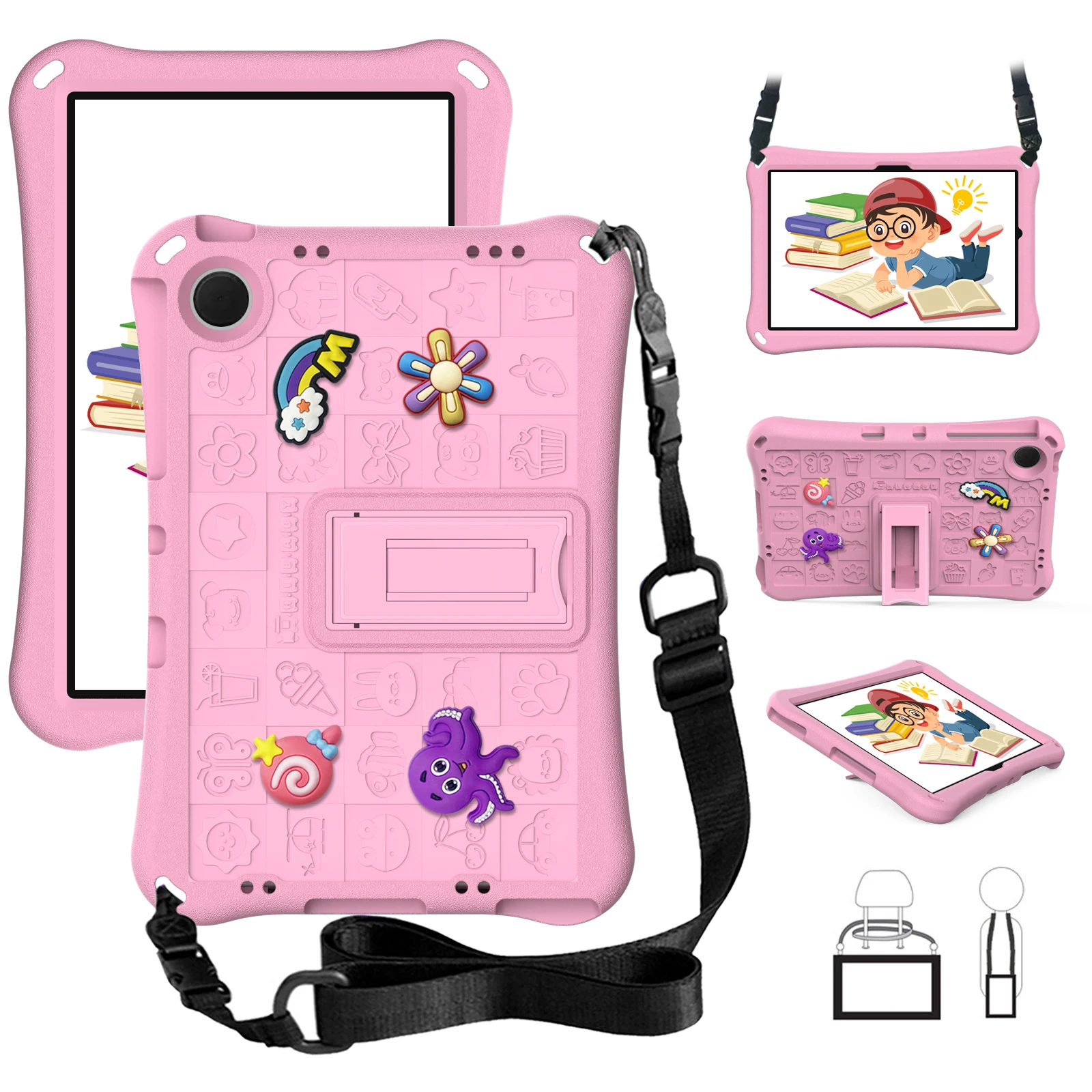 Durable Nontoxic EVA + PC Drop-proof Shockproof Protective Tablet Cover