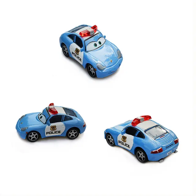 Disney Pixar Cars 2 3 limited edition Jobs McQueen police car Ice snow version Japan 7 Sally police Car1:55Alloy Cars Kids Toys 3