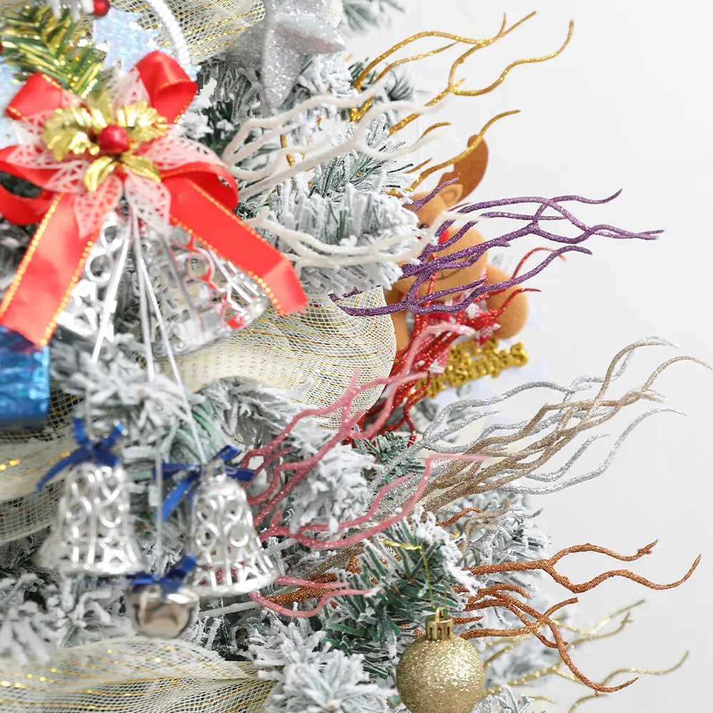 3/5 Stücke Weihnachtsdekorationen Farbigen Zweig Künstlicher Blumenstrauß Weihnachtsbaum Ornament Wohnkultur Neujahr Navidad 2025 Zubehör – Detail 3