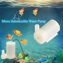 USB Interface Micro Submersible White Water Pump 5V DC 2 Styles Aquarium Mini Small Fountains Horizontal Vertical Type