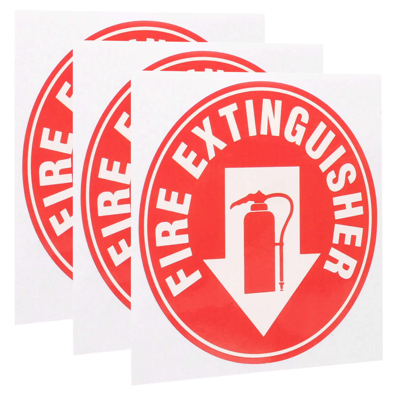 

3 Pcs Fire Extinguisher Sticker Sign Decal Adhesive Waterproof Stickers Self-adhesive for Safety The Pet Nail