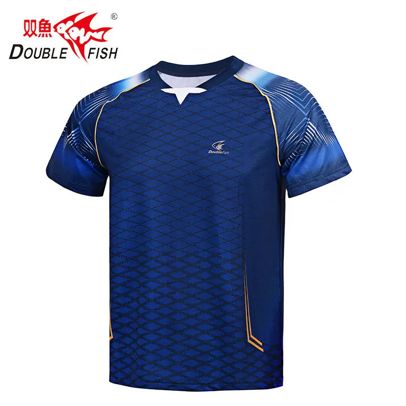 DOUBLE FISH Table Tennis Competition Training Uniform Quick Drying and Breathable sport t shirt badminton table tennis clothes set