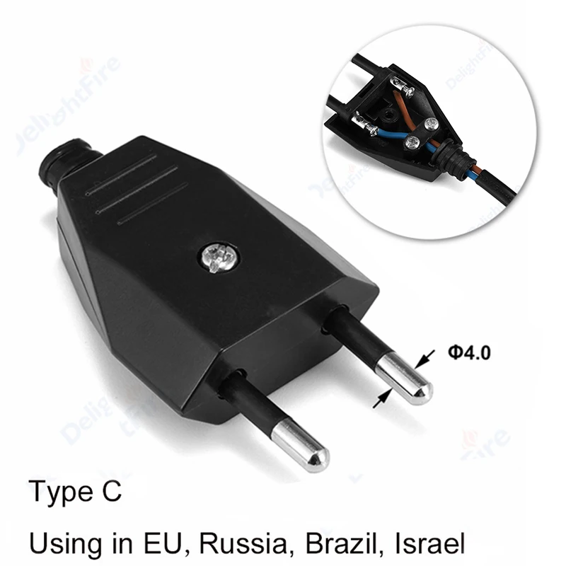 EU Plug-Black