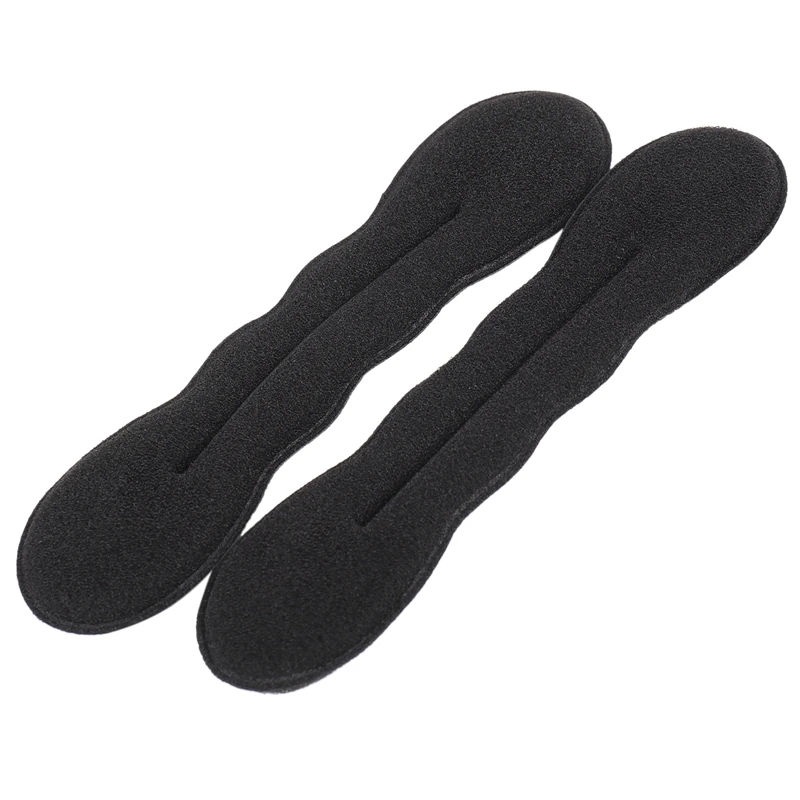 Magic Bun Maker (2 piccoli, 2 grandi) accessori per capelli Shaper per panini in spugna di schiuma (nero)