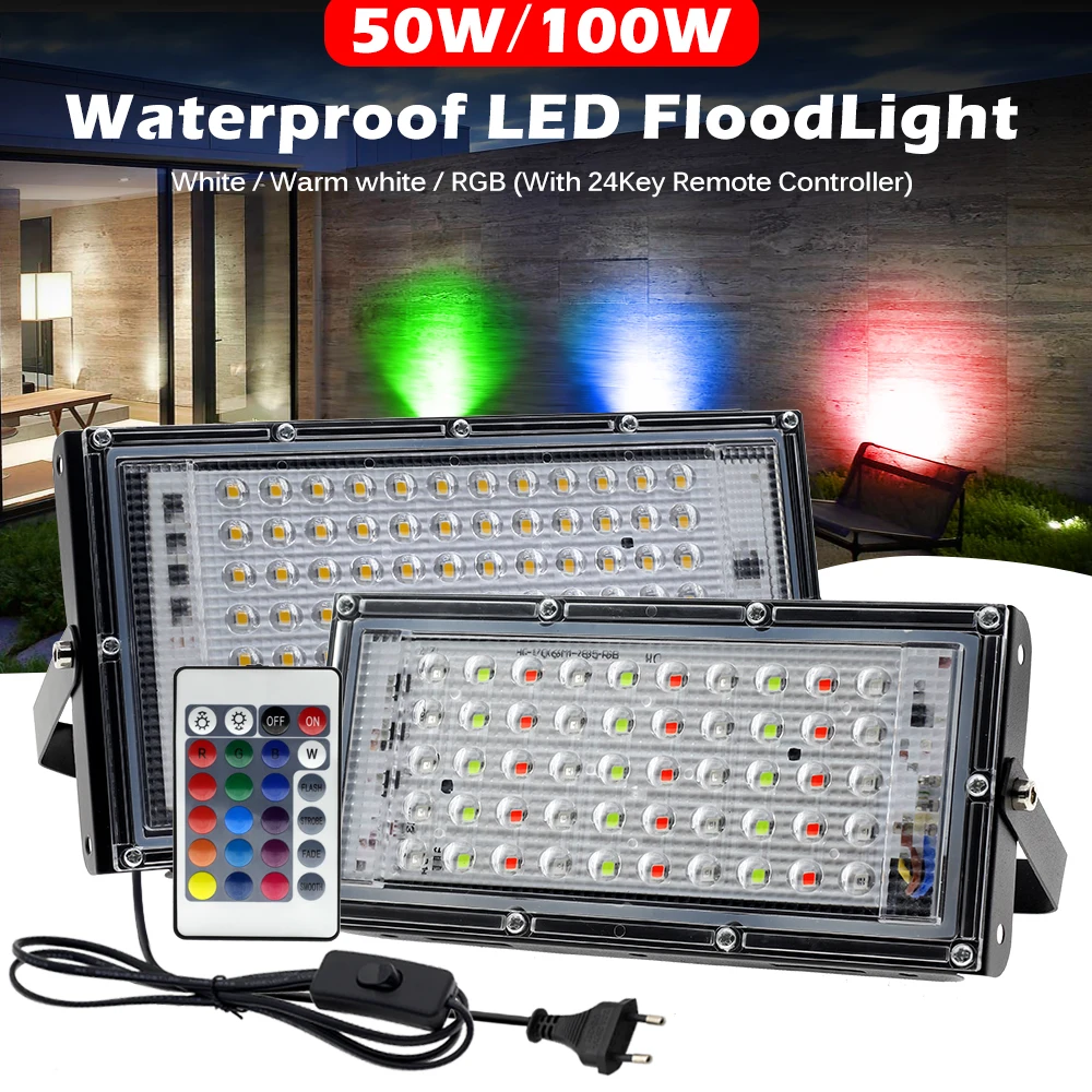 รูปสินค้า ไฟส่องผนังภายนอก RGB แสงสวย กันน้ำ IP65