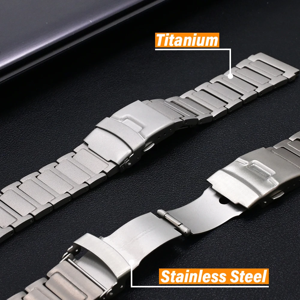 Luxury 22mm Titanium Watch Strap - Premium Design
