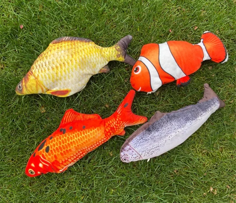 Children's Baby Electric Fish Toy Simulation Plush Sleeping Baby Puzzle Early Education plush toys