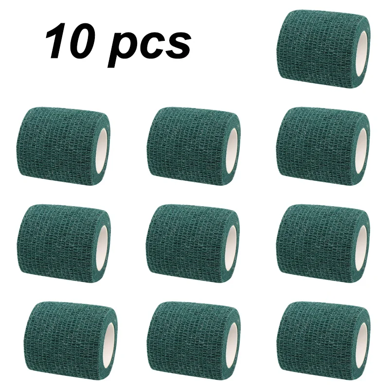 10 pcs Colorful Sports Self-Adhesive Elastic Bandage Wrap Tape - Versatile Aid Kit
