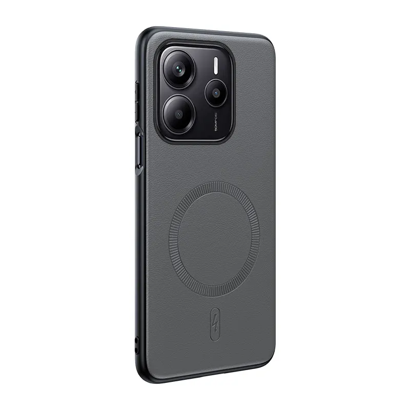 Für Redmi Note 14 5G Fall Magnetische Leder Schild Abdeckung Für Redmi Note 14 5G Hohe Qualität Anti-Fingerprint Nicht-Slip PC + TPU – Detail 1