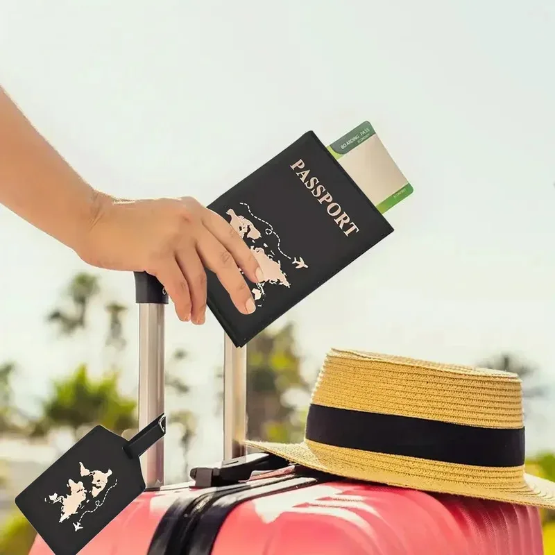 New Minimalist Fashion Passport Cover Thin Slim Travel Wallet Gift PU Leather Card Case Unisex