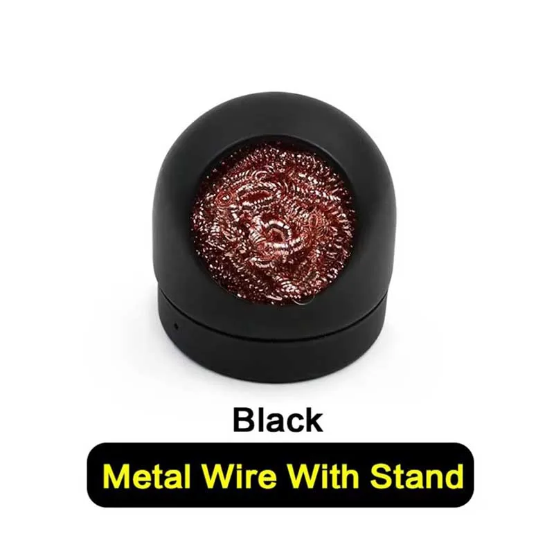 Soldering iron tip cleaner metal wire stand welding desoldering dross cleaner steel ball mesh filter