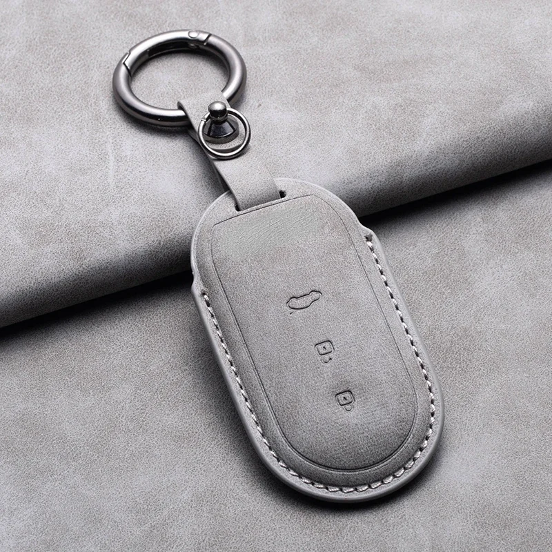 

3 Buttons Car Remote Key Case Cover for AITO M5 M7 2022 M9 2024 Auto Key Fob Shell Protector Keychain