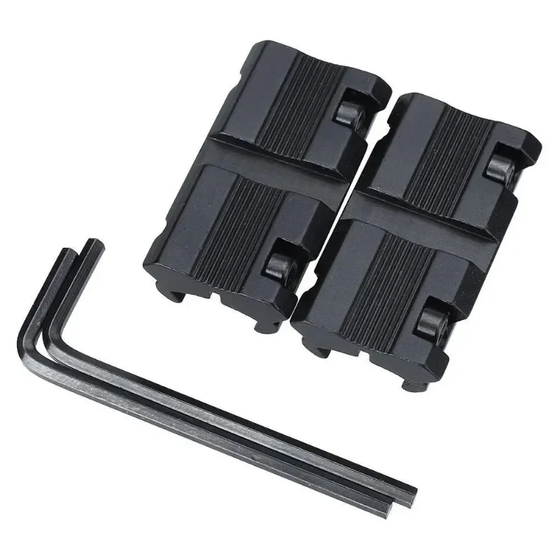 Rifle Scope Mount Rifle Scope Mount Ring Scope Mount Adapter Scope Riser Mount Picatinny Rail Accessories Rail Adapter Threaded Adapter 2pcs Low Profile Converter 11mm to 20mm / 22mm Scope Ring Mount Adapter For Dovetail Weaver Picatinny Rail Hunting Accessory