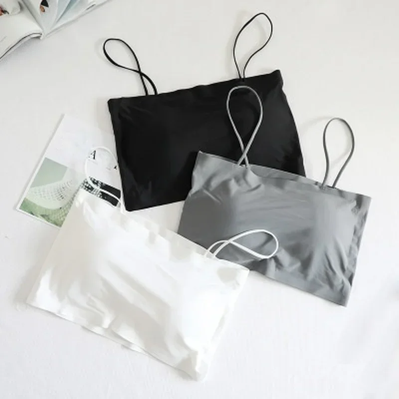 Comfortable Waist Beauty Back Wrap Chest Tube Top Girl No Steel Ring Camisole Bra Underwear New Female Simple Beauty Back