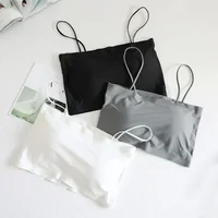 Taille confortable beauté dos enveloppement poitrine bustier tubulaire fille sans anneau en acier Camisole soutien-gorge sous-vêtements nouvelle femme Simple beauté dos 3