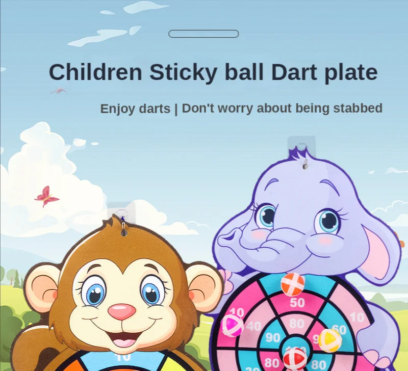Kids Sticky Ball Dart Target Board Sports Game Toys For Children Boys Girls 4-6 Years Outdoor Indoor Child Sticky Ball Throw Toy 12 Kids Sticky Ball Dart Target Board Sports Game Toys For Children Boys Girls 4-6 Years Outdoor Indoor Child Sticky Ball Throw Toy