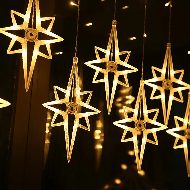 

Christmas LED String Lights Fairy Curtains Lamp Holiday Lighting Wedding Garland Garden Outdoor Indoor Decor Home Decoration New
