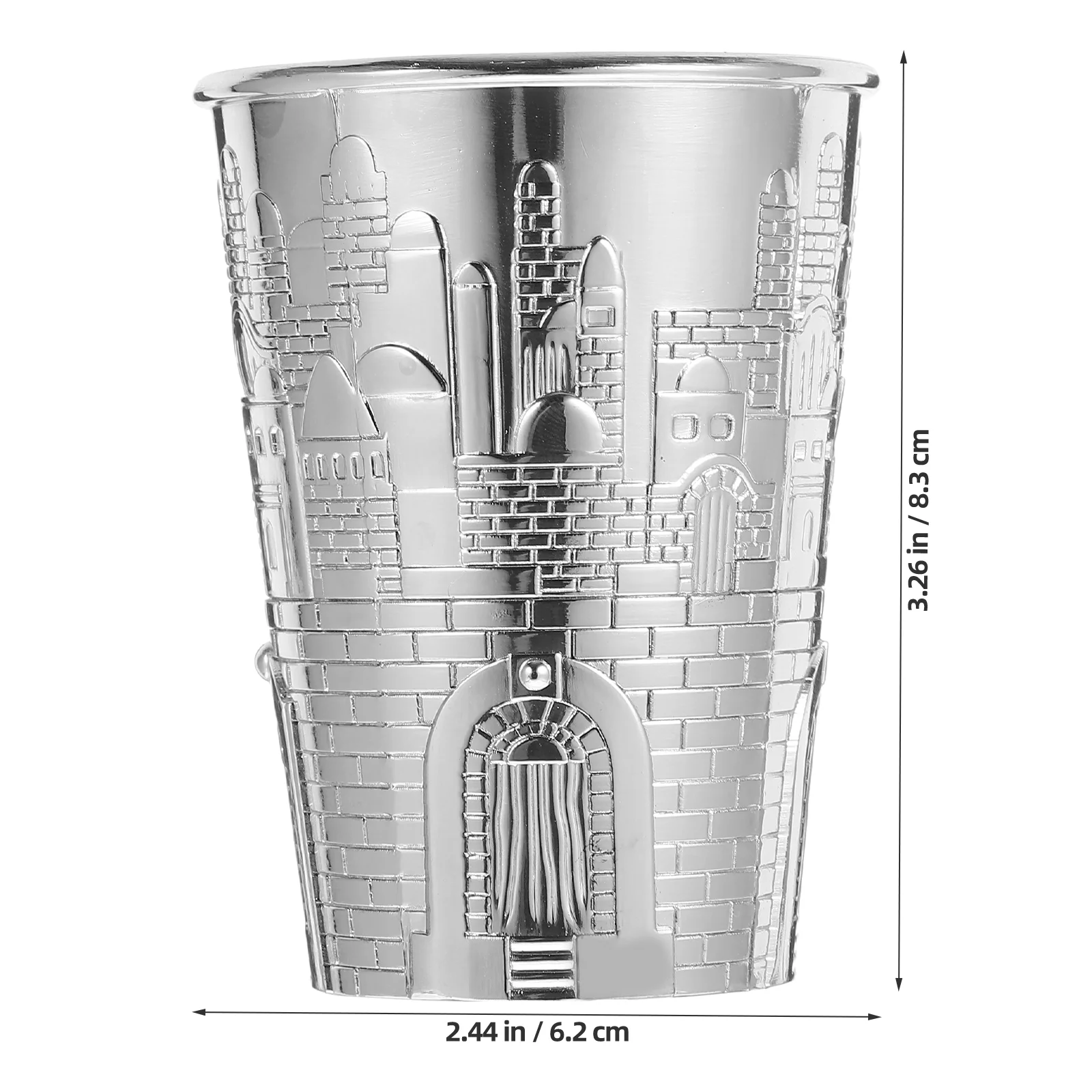 Prayer Cup Set Offering Supplies Whiskey Gifts Havdalah Wine Zinc Alloy Shabbat Option Judaica Delicate