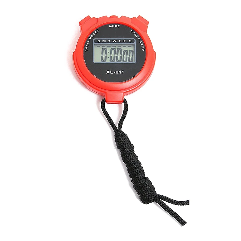 デジタルLCDディスプレイ付きストップウォッチ,目覚まし時計,コード