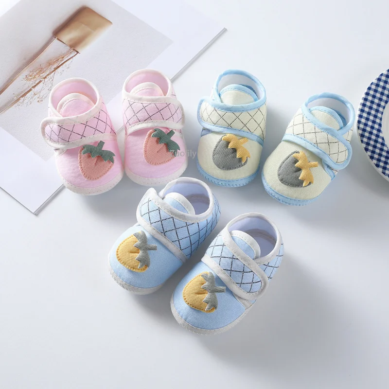 Child Princess Party Floral Soft Sole Boys Crib Shoes Newborn Baby Girl Anti-slip Prewalker Bowknot Booties First Walkers 0-18M 4