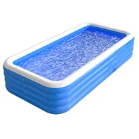 Piscine gonflable maison Portable grande piscine adulte rectangulaire 3