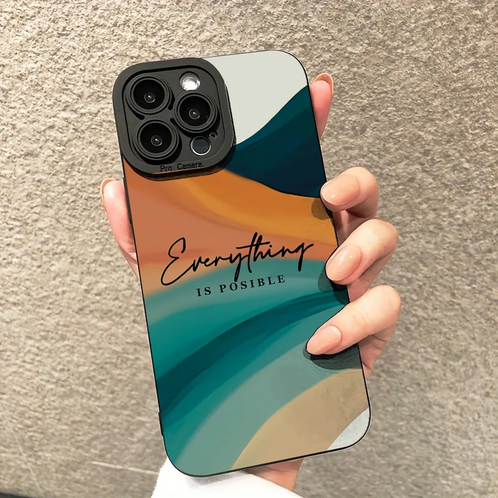 Vibrant Multi-Colored Striped Inspirational Quote Phone Case Cover