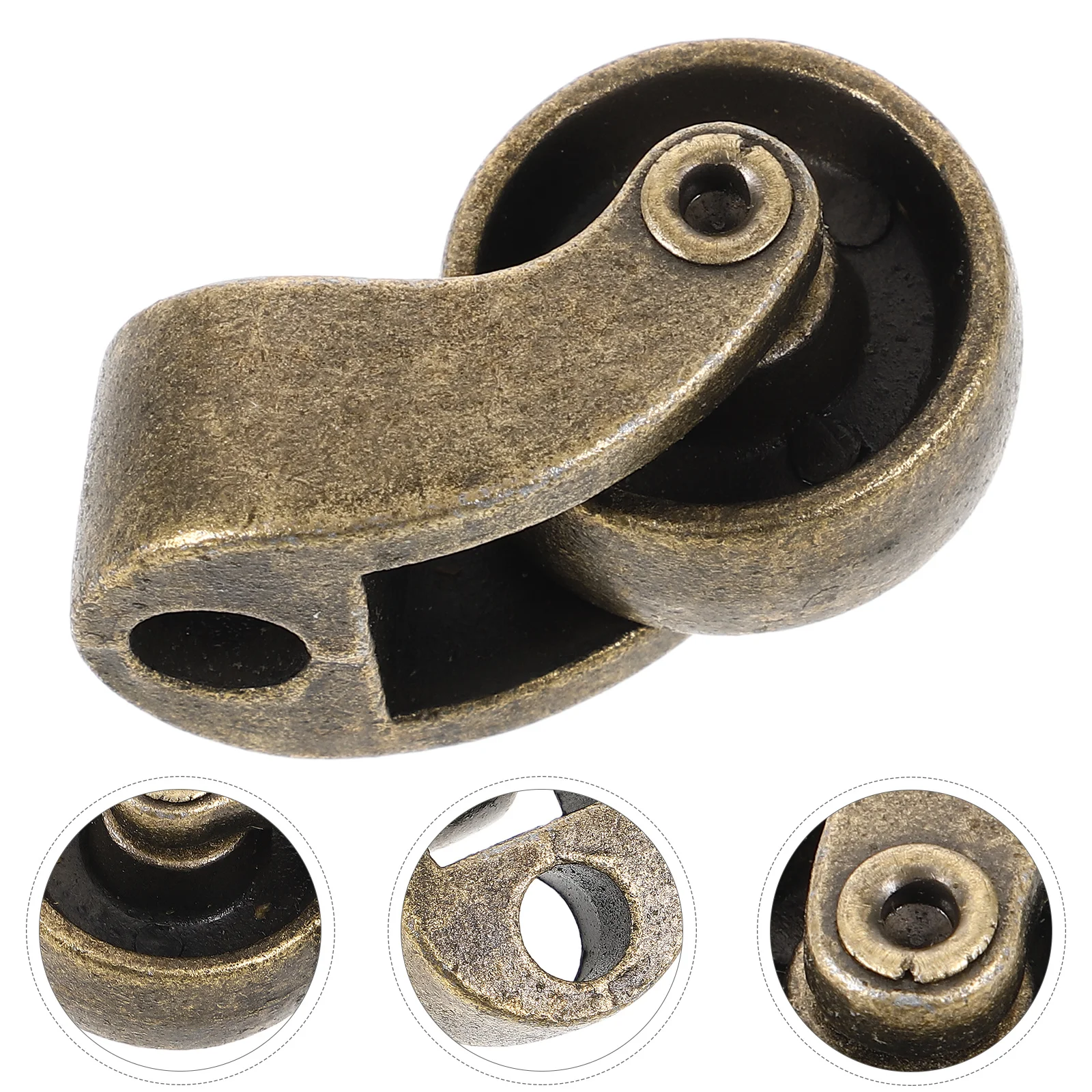 

Sofa Universal Pulley Mini Wheel for Caster Replacement Supply Couch Zinc Alloy