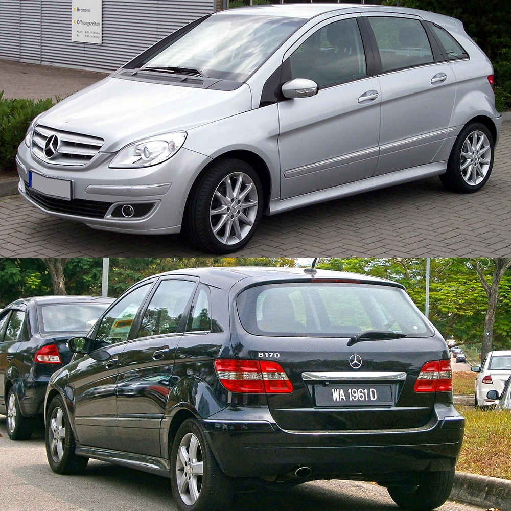 Pare-brise Avant Mercedes Classe B W245 (2005-2011) - Teinté Vert, Bande Bleue - Neuf
