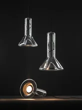  Modern Minimalist Glass Horn Pendant Lamp Nordic Creative Bar Restauran Cafe Dinning Glass LED Lights 