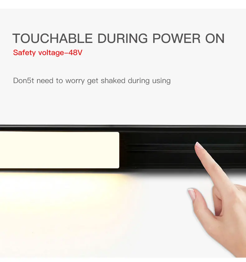 Description Picture 5 of itemCOOJUN Magnetic Track Lights Embedded LED Spotlight Downlight 48V Without Main Light Living Room Lighting Grille Lamp Series