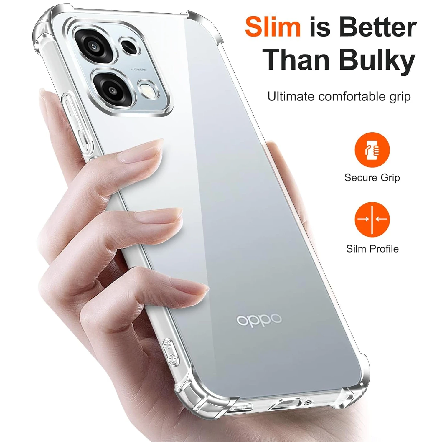 Transparent Shockproof TPU Case with Reinforced Corners