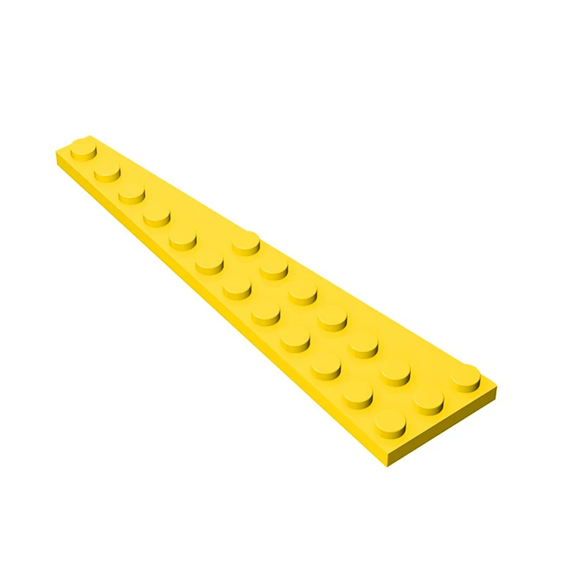 10Pcs MOC Parts 47398 Wedge Plate 12 x 3 Right Compatible Bricks DIY Assmble Building Blocks Particle Brain Toy Gift