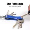 Smart key chain Protable Outdoor Mini Key Organizer Compact Key Decorative Home Wallet Storage Metal Key Clip Aluminum Holder 4