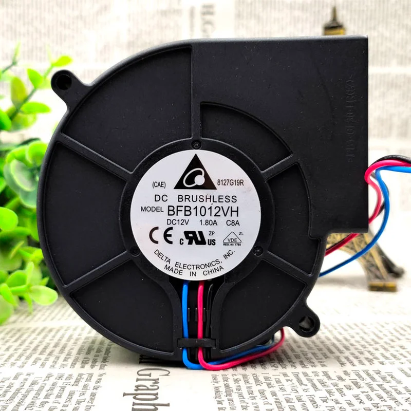

New Fan For Delta BFB1012VH 9733 12v 1.80A 9CM Large Air Volume Blower Cooling Fan 97*94*33mm