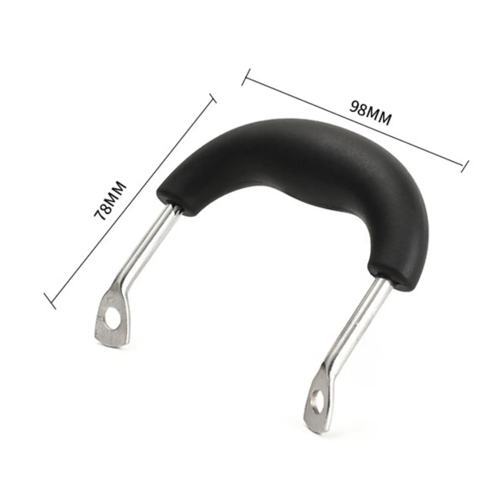 Replacement Bakelite Handle Removable 2 Mounting Hole Pan Ear Universal Durable Side Handle for Kitchen Cookware Parts